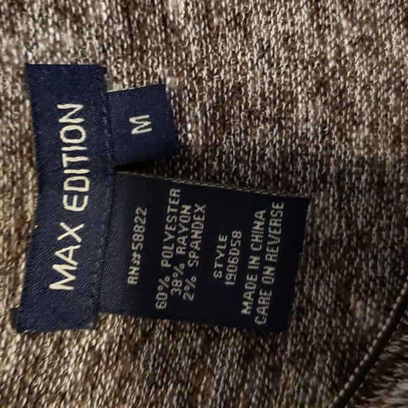 MAX EDITION KNIT FABRIC LONG SLEEVES  DRESS SIZE M EUC - Picture 2 of 8